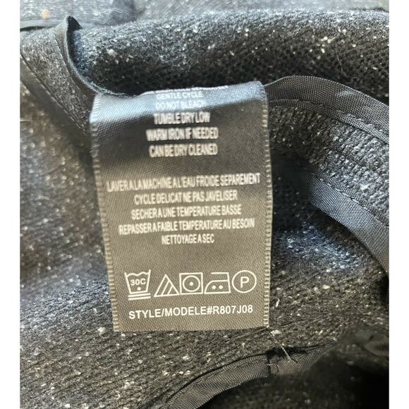 Robert Rodriguez Women’s Size 6 Black Spotted Wool Silk Cape Coat - Picture 11 of 11